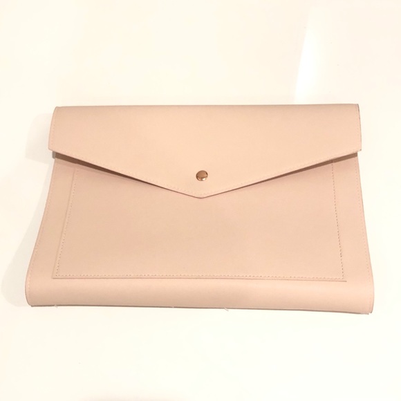 Glass Ladder & Co Megan Pink Portfolio Clutch New - Picture 4 of 16